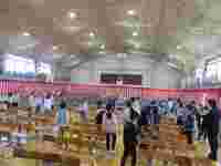 入学式会場準備