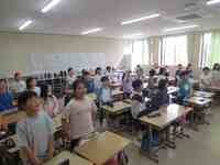 校歌斉唱でしめくくり