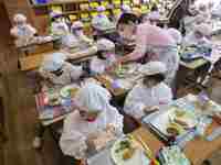 初のめん切りです