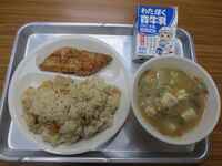 今日の給食です