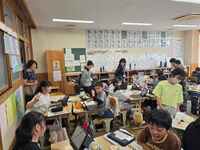 授業参観も行いました(6年家庭科)